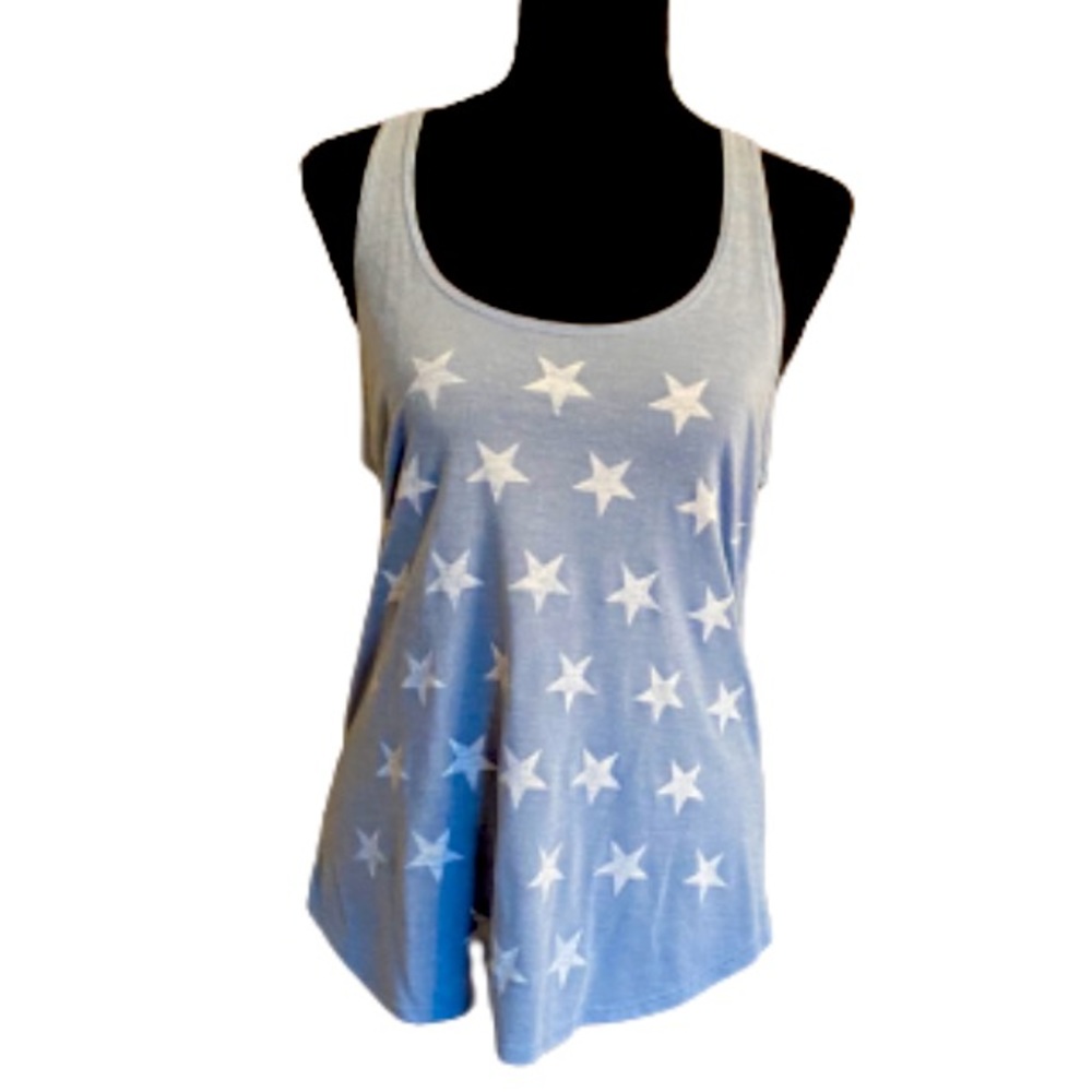 Billabong Star Print Razor-Back Tank Top